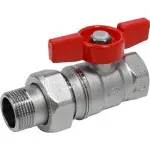 Кран шаровой Giacomini с отводом 3/4"F x 1"M, R259Y006