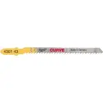 Полотно для лобзика Milwaukee CURVE 75мм хвостовик "T", упак_5