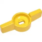 Ручка-бабочка Giacomini желтая 3/8" - 1/2" полуб., P31FGY013