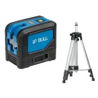 Нивелир лазерный линейный BULL LL 2301 P со штативом в кор.
(проекция: 2 плоскости 120°,180°, до 30 м, +/- 0.3 мм/м, резьба 1/4", 5/8")