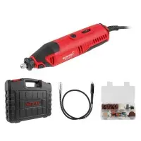 Гравер электрический WORTEX LX MG 3214-1 E в чем.+аксессуары 130 Вт,10000-35000 об/мин,цанги 3,0/3,2
(в чем. +100 аксесс., гибкий вал)