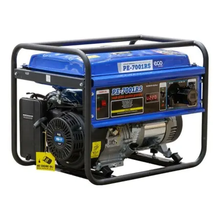 Электростанция (генератор бензиновый) ECO PE-7001RS
(5.5 кВт, 230 В, бак 25.0 л, вес 72.2 кг)