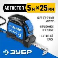 ЗУБР 5 м х 25 мм, рулетка измерительная Эксперт 34057-05-25_z02