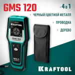 KRAFTOOL  GMS 120, ЖК дисплей, универсальный детектор (45298)