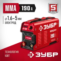 ЗУБР 190 А, MMA, сварочный аппарат, инверторный СА-190