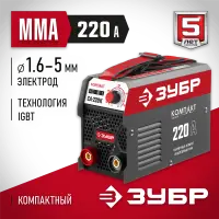 ЗУБР 220 А, MMA, сварочный аппарат, инверторный СА-220К Мастер