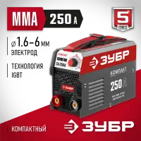 ЗУБР 250 А, MMA, сварочный аппарат, инверторный СА-250К Мастер