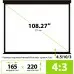 Экран Cactus 165x220см TriExpert CS-PSTE-220x165-BK 4:3 напольный рулонный черный