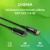 Кабель аудио-видео Digma HDMI 2.0 AOC HDMI (m)/HDMI (m) 50м. позолоч.конт. черный (BHP AOC 2.0-50)