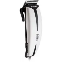 Машинка для стрижки Vitek VT-2517 BW черный/белый 7Вт (насадок в компл:4шт)