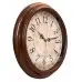 Часы настенные аналоговые Бюрократ WallC-R77P D35см коричневый (WALLC-R77P35/BROWN)