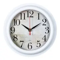 Часы настенные аналоговые Бюрократ WALLC-R80P D21см белый (WALLC-R80P21/WHITE)