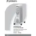 Радиатор масляный Primera ORP-510-HMC 1000Вт белый