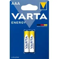 Батарея Varta Energy LR03 Alkaline AAA (2шт) блистер