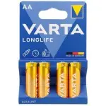 Батарея Varta Longlife LR6 Alkaline AA (4шт) блистер