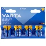 Батарея Varta Longlife power HIGH ENERGY Alkaline LR6 AA (8шт) блистер