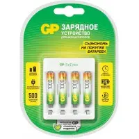 Зарядное устройство GP Rechargeable Е411/100AAAHCCS-2CR1 AA/AAA NiMH 1000mAh (4шт) блистер
