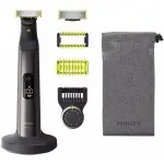 Триммер Philips QP6551/17 черный (насадок в компл:4шт)
