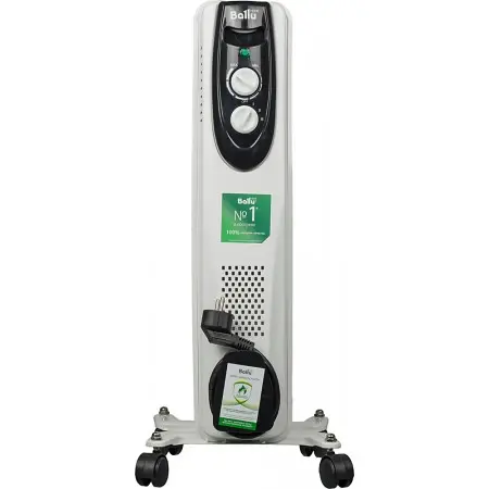 Радиатор масляный Ballu Classic BOH/CL-05WRN 1000Вт белый/черный