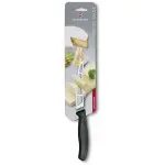 Нож кухонный Victorinox Swiss Classic (6.7863.13B) стальной для масла/сыра лезв.130мм серрейт. заточка черный блистер