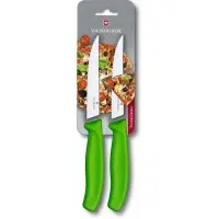 Набор ножей Victorinox Swiss Classic (6.7936.12L4B) для пиццы компл.:2предм. салатовый блистер