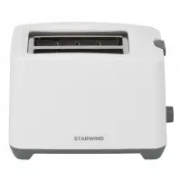 Тостер Starwind ST2104 750Вт белый/серый