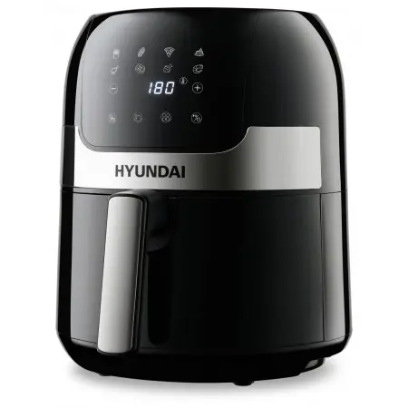 Аэрогриль Hyundai HYF-3555 1500Вт черный/серебристый