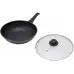 Сковорода ВОК (WOK) Starwind Chef Induction SW-CHI4028W круглая 28см покрытие: Pfluon ручка съемная (с крышкой) черный