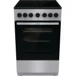 Плита Электрическая Gorenje GEC5B20SG серебристый стеклокерамика (без крышки)