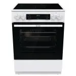 Плита Электрическая Gorenje GECS6C70WC белый/черный стеклокерамика (без крышки)