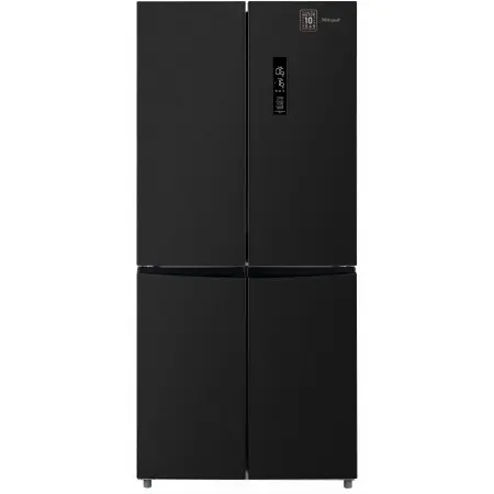 Холодильник Weissgauff WCD 450 XB NoFrost Inverter 2-хкамерн. черный инвертер