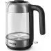 Чайник электрический Philips HD9339/80 1.7л. 2200Вт прозрачный/нержавеющая сталь корпус: стекло/пластик