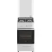 Плита Газовая Darina 1D1 GM 241 008 W белый/черный (стеклянная крышка) реш.чугун