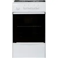 Плита Газовая Darina 1B1 GM 441 008 W белый/черный (стеклянная крышка) реш.чугун