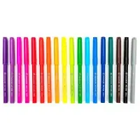 Фломастеры Deli EC10013 ColoRun Вентилируемый 18цв. пакет с европодвесом
