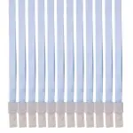 Шнур для пропуска Deli 8352l-blue 45х1см нейлон голубой (упак.:12шт) пластиковый пакет