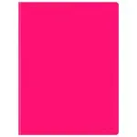 Папка с 20 прозр.вклад. Бюрократ Double Neon DNE07V20PINK A4 пластик 0.7мм розовый