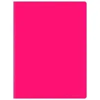 Папка с 20 прозр.вклад. Бюрократ Double Neon DNE07V20PINK A4 пластик 0.7мм розовый