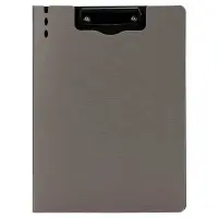 Папка-планшет Deli 64513GREY A4 полипропилен вспененный серый с крышкой