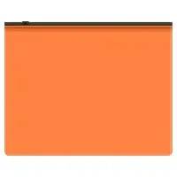 Папка на молнии ZIP Бюрократ Double Neon DNEBPM5AORBL A5 полипропилен 0.15мм оранжевый цвет молнии черный