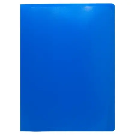 Папка на 4-х кольцах Buro -ECB0420/4RBLUE A4 пластик 0.5мм синий