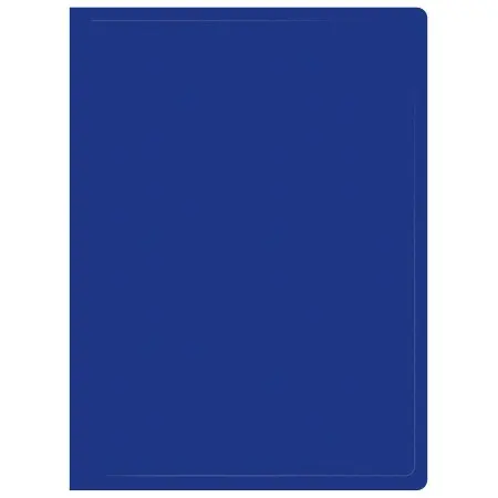 Папка с 80 прозр.вклад. Buro -ECB80BLUE A4 пластик 0.7мм синий