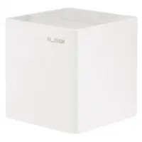 Подставка Deli ENS011WHITE Nusign 2отд. для письменных принадлежностей 84х84х86мм белый пластик