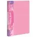 Папка с 10 прозр.вклад. Бюрократ Pastel PAST10PINK A4 пластик 0.5мм торц.карм с бум. встав розовый