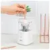 Точилка для карандашей электрическая Deli E71203-WH 1 отверстие пластик жемчужно-белый (батарея)