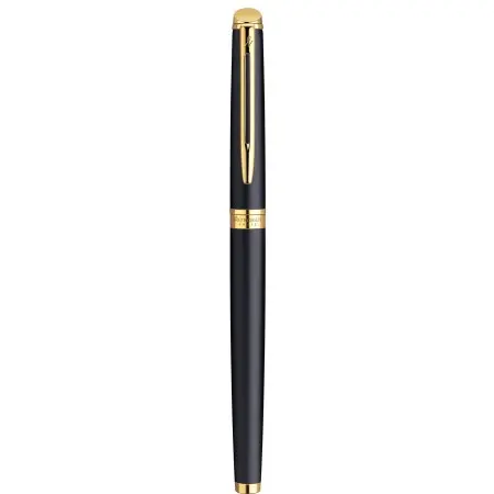 Ручка перьев. Waterman Hemisphere (CWS0920710) Matte Black GT F сталь нержавеющая подар.кор.