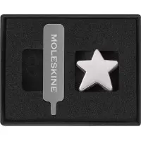 Шильд-символ Moleskine Symbols Звезда металл серебристый коробка с европод. PINSTARSILV