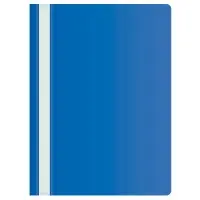 Папка-скоросшиватель Buro -PSE20BU/BLUE A4 прозрач.верх.лист пластик синий 0.11/0.13