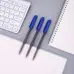 Набор ручек шариков. Deli Arrow (EQ01030-P) прозрачный/синий d=0.7мм син. черн. кор.карт. (50шт) сменный стержень