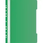 Папка-скоросшиватель Бюрократ PS-P20GRN A4 прозрач.верх.лист боков.перф. пластик зеленый 0.12/0.16